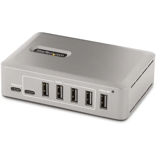 StarTech 10G8A2CS-USB-C-HUB 10-Port USB-C Hub - 8x USB-A-2x USB-C - Self-Powered with 65W
