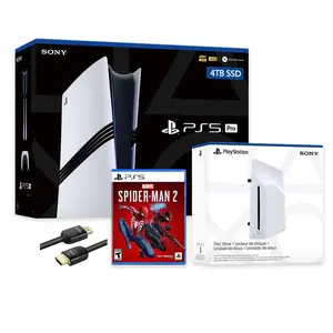 PlayStation 5 Pro 4TB SSD Console with Disc Drive, Wireless Controller and Spider-Man 2 - CFI-7019 PS5 Pro