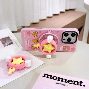 Cute Star Phone Stand, Magnetic Phone Holder, Women's Adorable Mobile Stand, Ideal for Girls, Magnetic Smartphone Holder