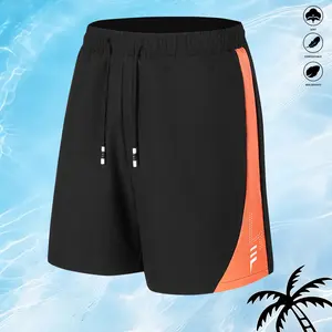 Summer shorts for running and workouts, elastic drawstring waistband, zippered pockets, comfortable and breathable, available in multiple colors