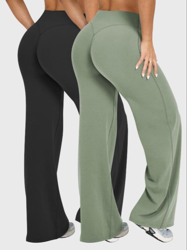 Women's High Waist Bell Bottoms Casual Flare Leg, Fall Winter Sporty Pants, Tummy Control Butt Lifting, High Elasticity Outdoor Casual Wear Women's High Waist Bell Bottoms Casual Flare Leg, Fall Winter Sporty Pants, Tummy Control Butt Lifting, High Elasticity Outdoor Casual Wear