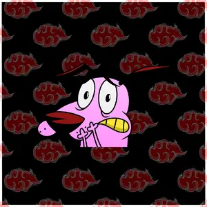 courage the dog car sticker