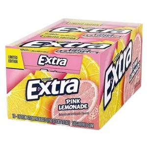 Extra Pink Lemonade 150 Sticks - Limited Edition, 10 Packs Per Inner, Sugar-Free Flavor