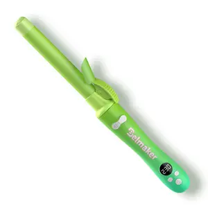 Belmaker Automatic Curling Iron 1 Inch Barrel with 3 HeatSettings & 30-Minute Auto Off for Shimmering Curls YouthGradual Green Waver Curler（Giving away random wigs））