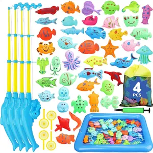 Magnetic Fishing Game for Kids 3-5 with Toddler Fishing Poles, Magnetic Poles Game are Designed for Little Hands, Bath Toys for Kids Ages 4-8