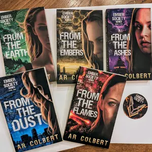 Ember Society Complete Series, author signed copies, 5 full length paperbacks