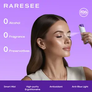 Eye Care Electronic Devices, RARESEE EGT Eye Steamer with High-Purity Ergothioneine Complex for Retinal Nutrition, Closed Eyes Use 8-second Auto-Off, Eye Skincare for Strain Reduction, Dry & Puffiness, FDA-Cleared, Portable & Rechargeable