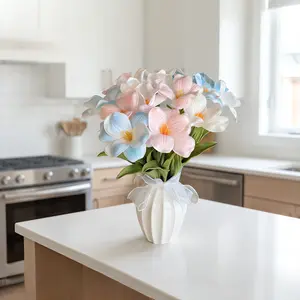 Artificial Flower Tulip Bouquet, 5/10pcs PU Fake Flower, Realistic Faux Flower for Home Living Room Garden Wedding Party Decoration