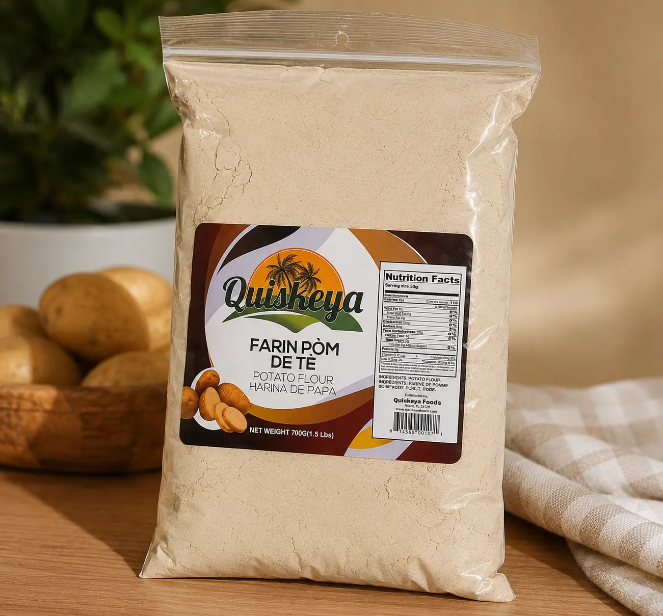 La Plaine du Nord Pumpkin Flour, 4oz Option Available, 24oz (680g) Bag, Crunchy Texture, Safe Ingredients for Pica Enthusiasts Bake Baking
