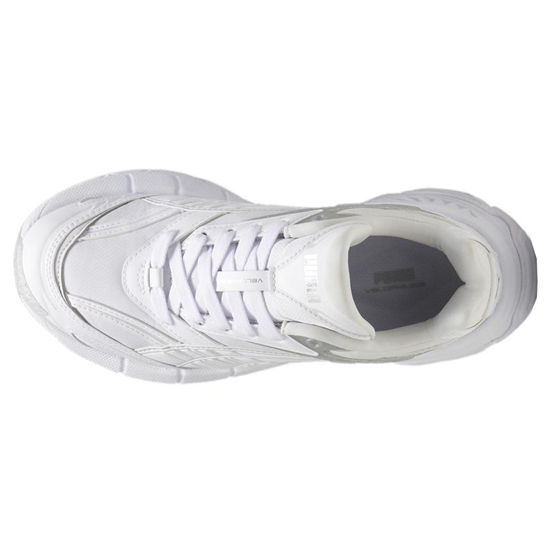 PUMA Womens Velophasis Jelly Glitter Lace Up Sneakers Shoes Casual - White