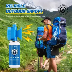 2 Pack Loud Air Horn - Heavy-Duty Portable Safety Horn, 120dB Loud Noise Heard up to 0.5-Miles Away Suitable for Hiking,, for Events, Emergencies & for Holiday Parties (Portable Air Horn)