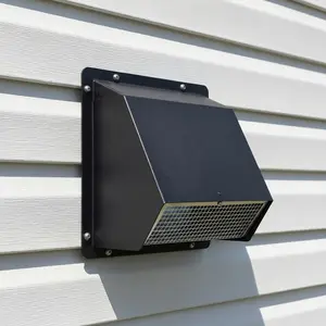 6/8 Inch Dryer Vent Cover Outside with Screen and Damper Wall Vent Cover Cap Exterior Air Exhaust for Residential Housing Kitchen HVAC Duct