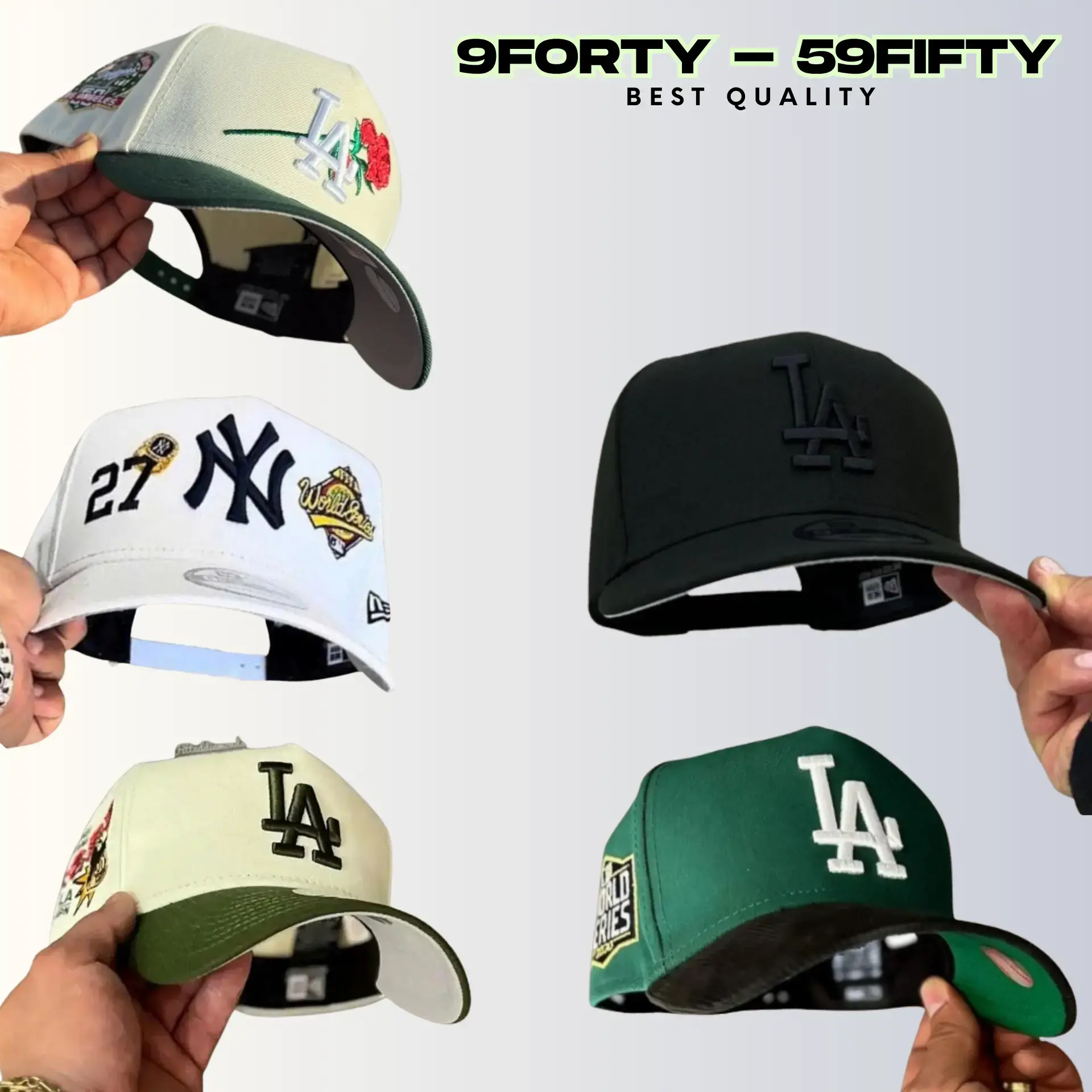 MLB New Era LA Dodgers NY Yankees Baseball Cap – 9FORTY Adjustable 59FIFTY Fitted Snapback Hat, Gorras de Béisbol para Hombre y Mujer, TikTok Shop Trending USA 2026, Streetwear Fashion Essential, Classic Sport Look