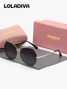 LolaDiva Unisex Edgy Full Frame Sunglasses Polarized Alien Frame Sunglasses UV400