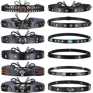 12 count Hat Bands for Women & Men - Western, Boho, Panama & Fedora Hat Accessories - 56-65cm