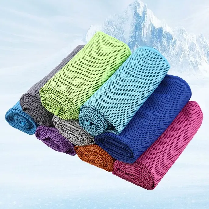 2-Pack Soft Microfiber Cooling Towels, Breathable Quick-Drying Neck Wraps for Gym, Beach, Portable Home Bathroom Towel Set