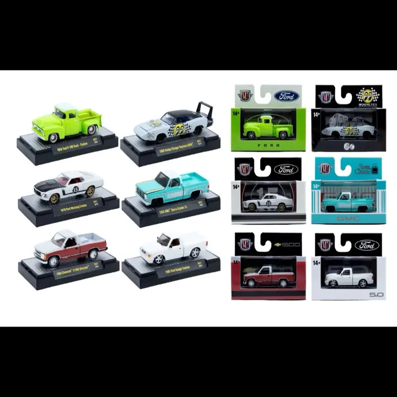 M2 Machines 1:64 Detroit Muscle Release 97 (32600-97) - Complete Assorted Set of 6 Die-Cast Model Cars