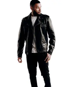 Affliction Men's Faux Leather Jacket Rebellion Moto