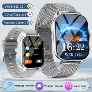 Sports Smart watch Pedometer, Wireless Connection & Answer/Make Call, Pedometer Fitness Tracker, Steps/Calories Counter, Multiple Sports Modes for Outdoor Sports, Sedentary Reminder & Message Push, Information Alerts & Weather Update