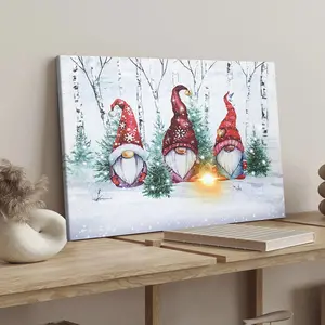 Christmas Elf Poster, Cute Christmas Decorations, Modern Art Bedroom Wall Art, High-Definition Home Posters, Ideal Gift, Waterproof Printing