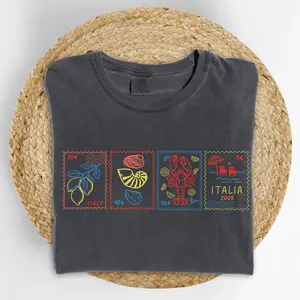 ChicCotton Summer Coastal Stamp Comfort Colors Shirt, Ocean Life T-shirt, Summer Vibes Graphic Tee, Beach Lover Clothing, Ocean Lover Outfits