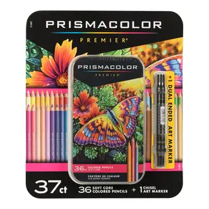 Prismacolor Premier Soft Core Colored Pencils, Assorted Colors, 37 Count classroom supplies