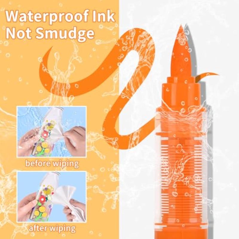 Acrylic Paint Markers - 36 Color pc Marker Pen Set, Artist Fine and Soft Brush Tip Marker for Rock Painting, Books Coloring, Note Taking, Card Writing, Ston Graffiti, DIY Crafts, Drawing Art Supplies Kit, Professional Art Pen Set, Valentine's Day Gifts