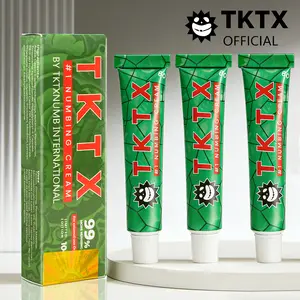 TKTX Tattoo External Cream (3 pack) - For Tattoos - Limited Edition Painless Procedure 99% Very Strong (10g) Tattoo Numbing Cream.