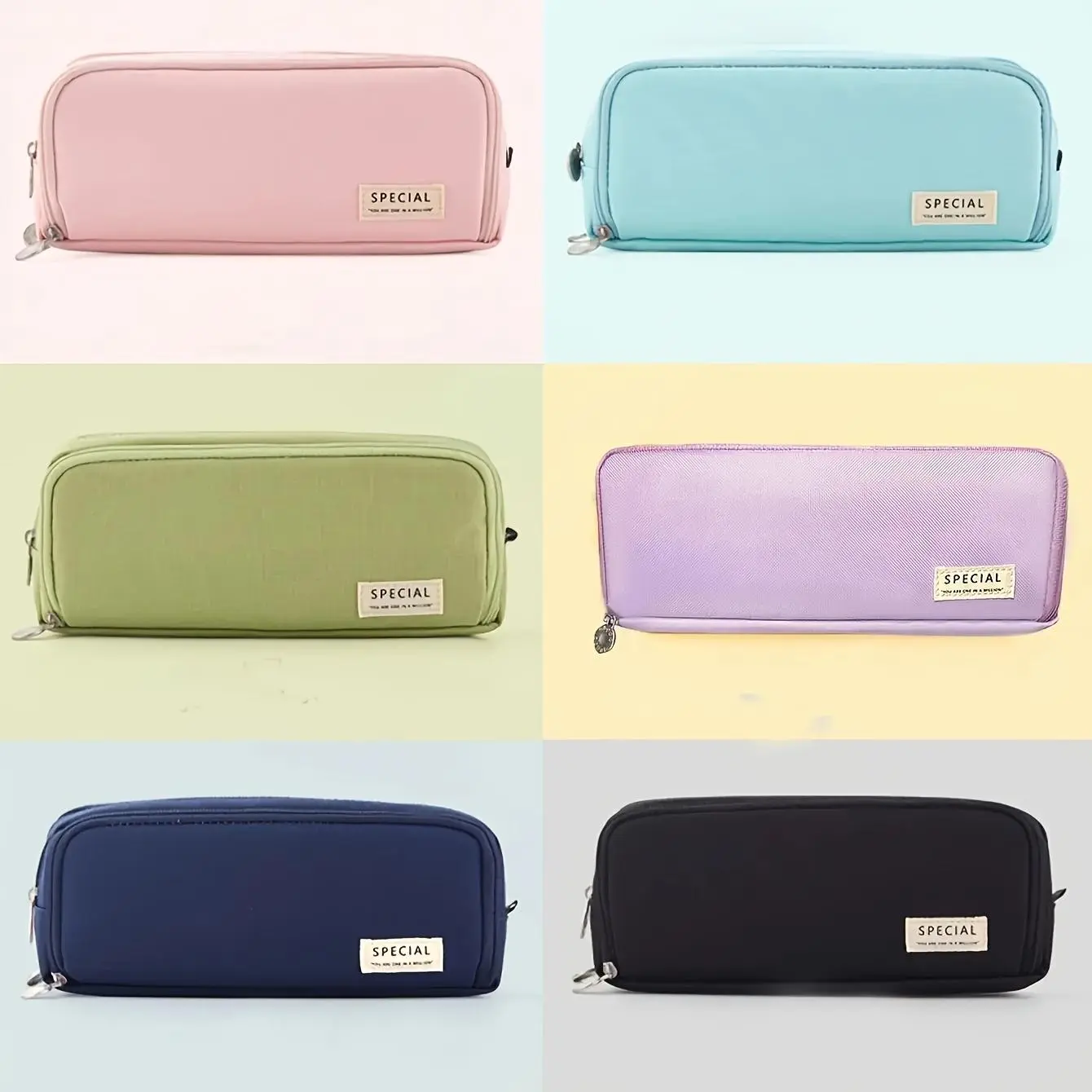 1 expandable pencil case with compartment, large capacity pencil case pencil bag, portable pencil case large school stationery organizer, transparent cosmetic bag, storage bag, Office School Supplies, Desk Supplies, suitable for office