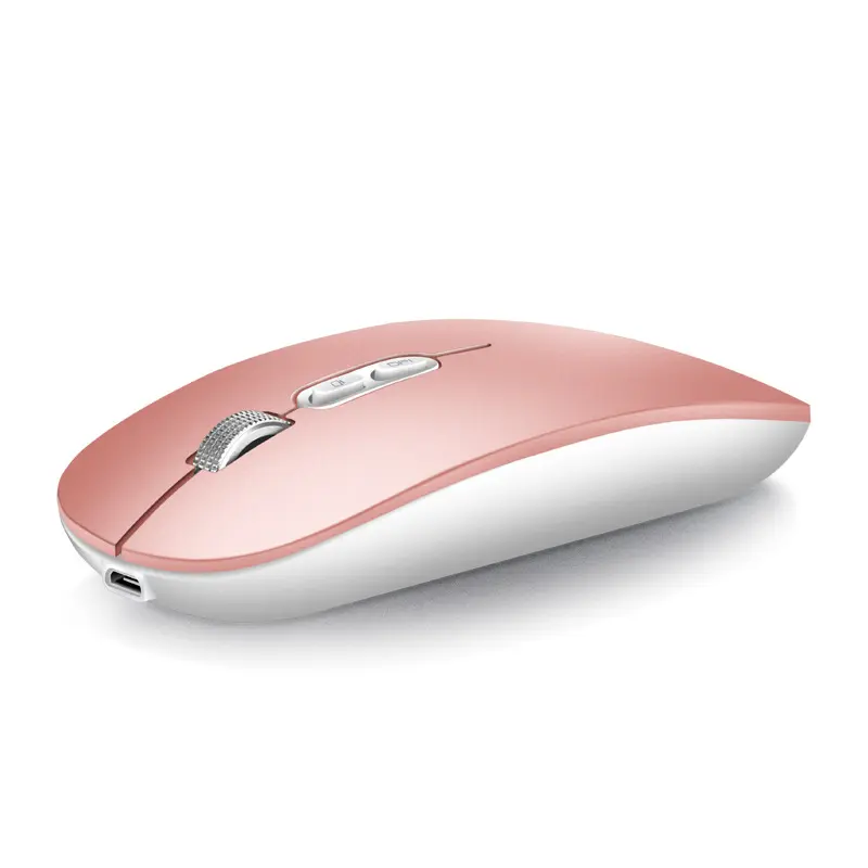 Ultra-thin wireless Bluetooth silent mouse suitable for iPad, Huawei laptops, dual-mode portable rechargeable mouse.