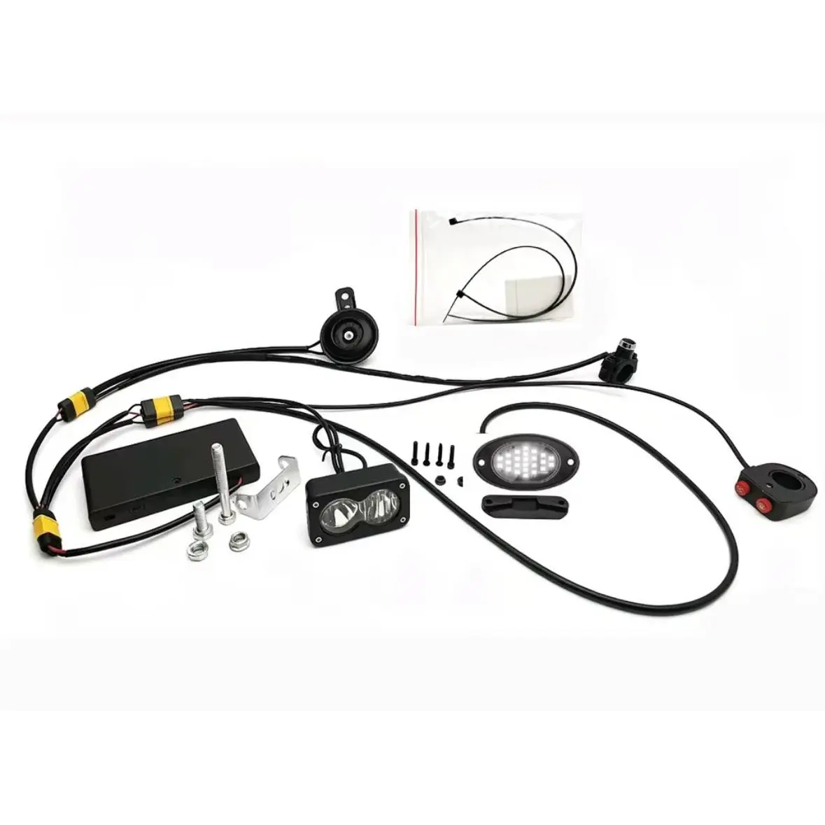 Battery powered horn rock light and Baja light