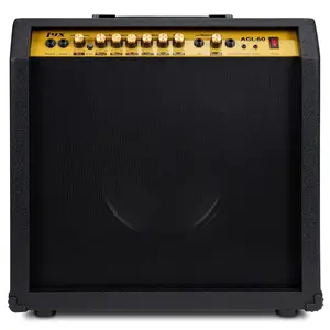 LYXPRO AGL-60 Electric Guitar Amp 60 Watt with Aux Headphone Jack Built-in Equalizer & Mic Input for Live Performances