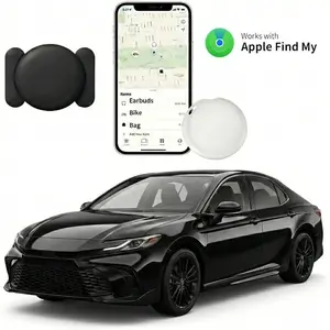 Ultra Mini GPS Tracker with Bluetooth, Magnetic Mount, Waterproof, No Monthly Cost, Real-Time Location via Find My App, Long Battery Life, Hidden Tracking for iPhone & iOS Vehicles (Sports & Outdoor Accessory)
