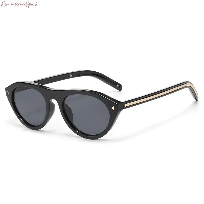 Women’s Cat-Eye Sports Sunglasses - Classic Metal Frame, UV400 Non-Polarized Lenses, Solid, Lightweight Fit, Streamlined Silhouette, Casual All-Season Eyewear for Commuting, Photo Shoot Styling, Sunglasses For Women, Stylish Sunglasses