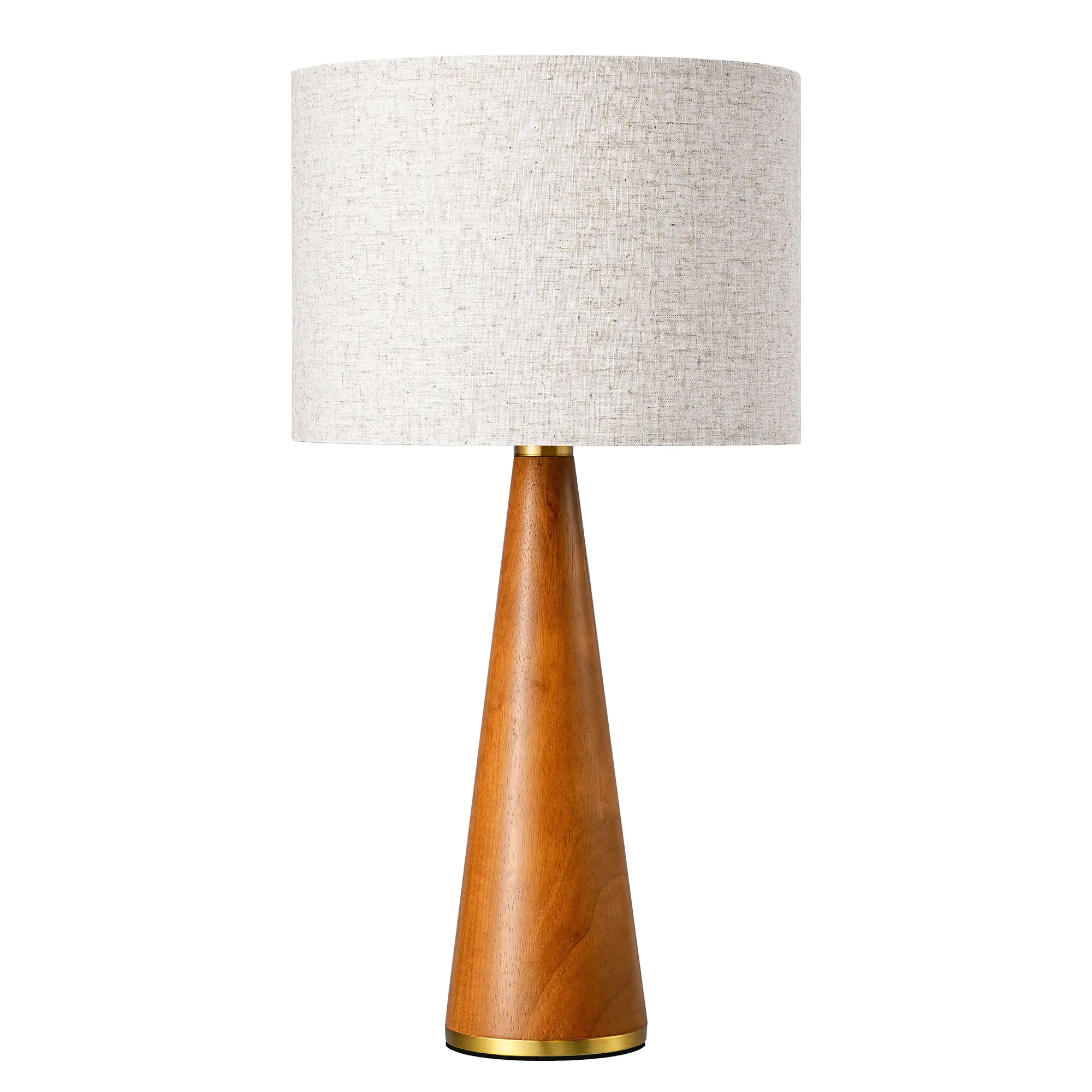 Walnut-colored solid wood