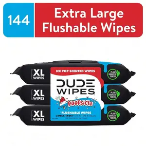 POOPSICLE – ICE POP SCENTED EXTRA LARGE FLUSHABLE WIPES