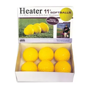 212 MAIN 11 in. Polyurethane Factory Molded Pitching Balls -'s Dozen, Heater-Compatiable Softball-Designed Training Balls