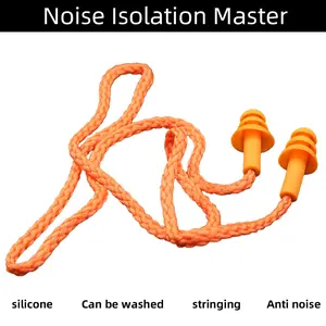 10 Pairs Silicone Noise-Canceling Earplugs, Soft Reusable Ear Plugs for Travel Work Home Use, Comfortable Sleep Aids