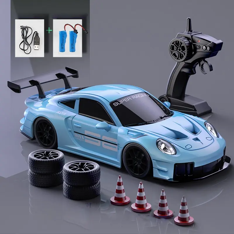 Remote Control Drift Racing Car Rechargeable Dual Tires, 4WD High-speed Car with Light, Home Playtime, Enhances Control Skills, Kids Teens Remote Control Enthusiasts Gifts, Rc Cars, Remote Controlled Car