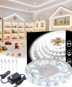Led Strip Lights for Bedroom Dimmable 20 FT 360 Leds Rope Light Flexible Super Bright White Tape Lights for Ceiling Room Home Decor Luces Leds for DIY Living Room Kitchen Vanity Mirror Study Room