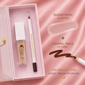 Sugar Rush Lip Kit, Lip Gloss + Lip Liner Combo for Women
