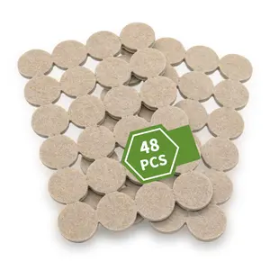 Non Slip Furniture Pads (48pcs), Furniture Grippers Hardwood Floors, Non Skid Furniture Pad for Furniture Leg, Self-Adhesive Rubber Furniture Feet, Anti Slide Furniture Floor Protector