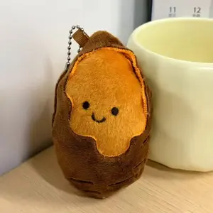 Cute Roasted Sweet Potato Keychain, Fun Food-Shaped Accessory, Creative Bag Decoration Gift Item, Daily Use Charm
