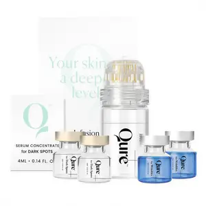 2 Month Bundle (For 2 Wrinkles + 2 Dark Spots) Qure  for Face & Neck - Facial Moisturizing Essence, Hydrating Serum for All Skin Types, Refreshed Skin.Suitable for all skin types. Smooth，Gentle，kit，Radiant