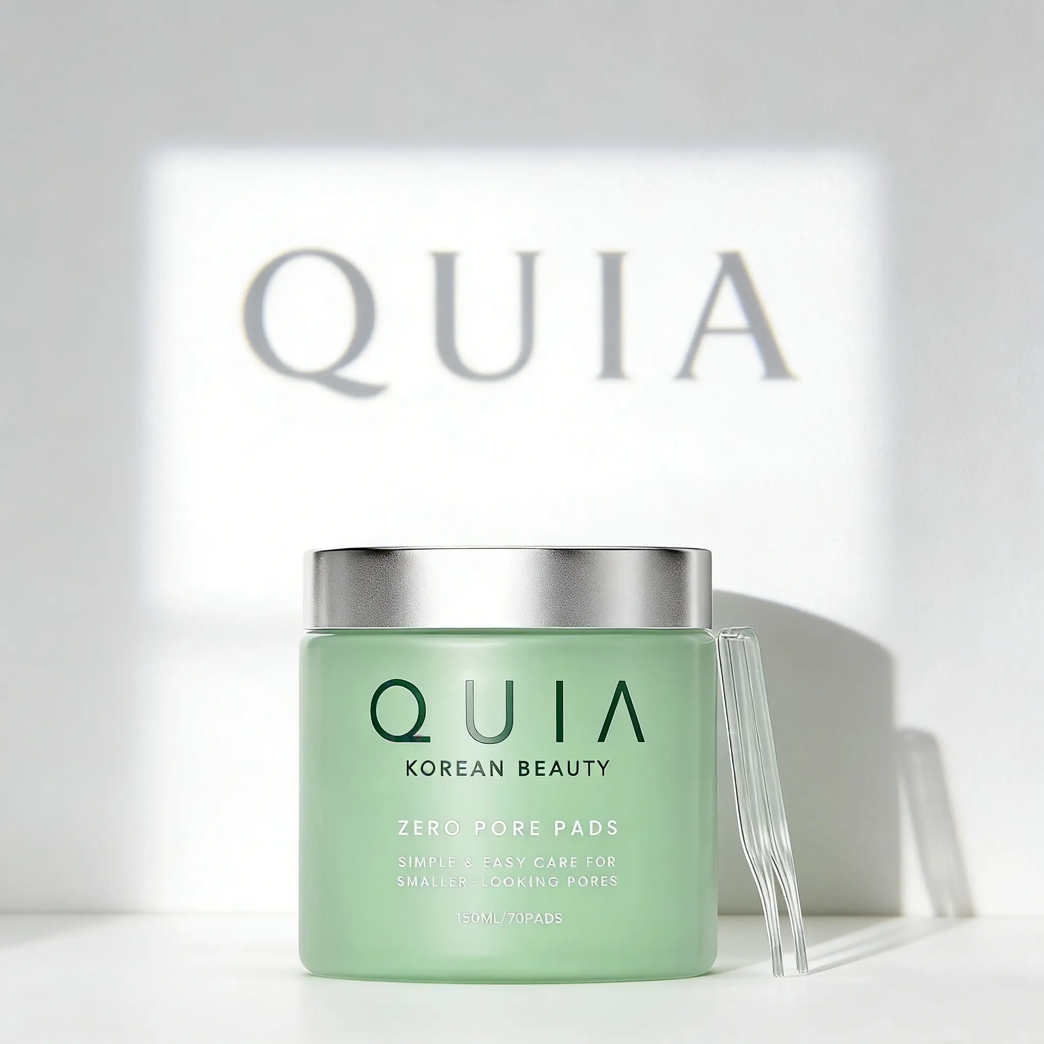 QUIA Dual-Action Toner Pads – Gentle PHA Exfoliation for Sensitive Skin – Instantly Hydrate and Minimize Pores – 70 Soft-Touch Korean Textured Pads – Blackhead and Blemish Control