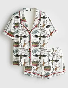 Fourth Wing Bookish Romantasy Satin Pajama Set, Merry Christmas Bookish Women’s Sleepwear, Gifts Set For Friends