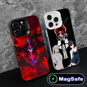 Black Clover Asta Anime MagSafe Cool Phone Case for iPhone 16 15 14 13 12 11 Pro Max Plus Black Protective Cover Protection Cellphone Protector