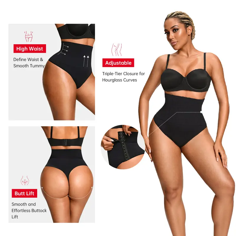 Product Introduction of VVL Holiday Haul High Waisted Tummy Control Thong Shapewear Shorts for Women - Comfortable and Breathable Butt Lifting Body Shaper Seamless Girdles Under Dress 17