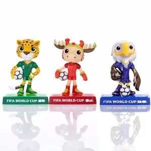 FIFA World Cup 2026 Set of 3 Collectible Mascot Figurines Clutch, Zayu and Maple