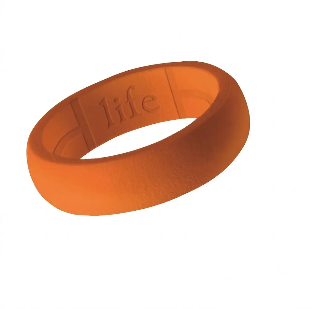 Life Rings- Silicone Rubber Ring- Orange